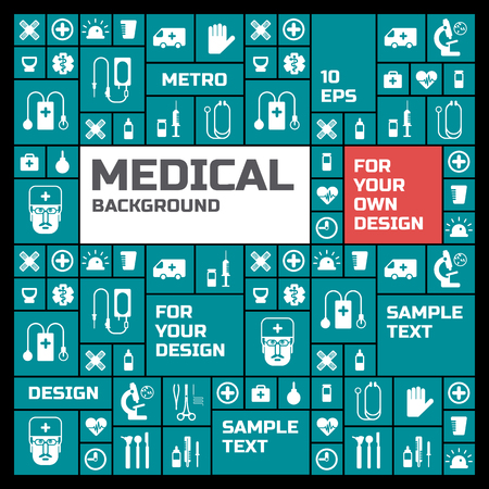 Medical Symbols Background Illustrationのイラスト素材