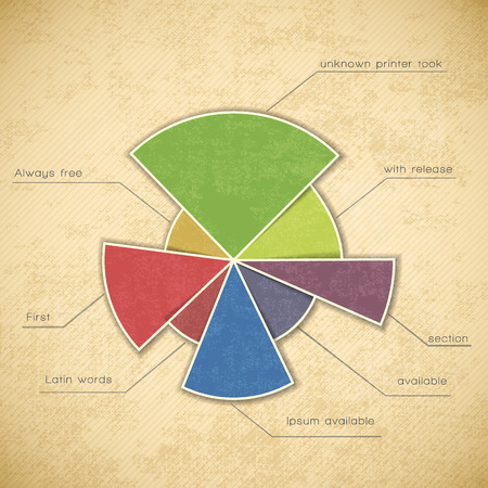 Round Color Chart Templateのイラスト素材