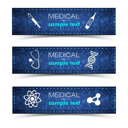 Healthcare Banners Setのイラスト素材