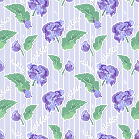 Natural Seamless Patternのイラスト素材