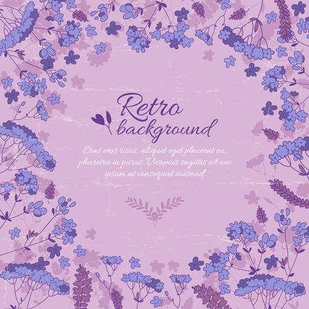 Vintage Natural Greeting Posterのイラスト素材