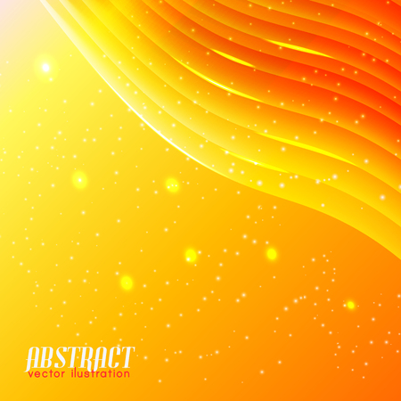 Bright Wavy Abstract Backgroundのイラスト素材