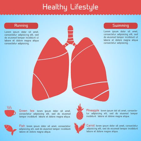 Healthy Lifestyle Conceptのイラスト素材