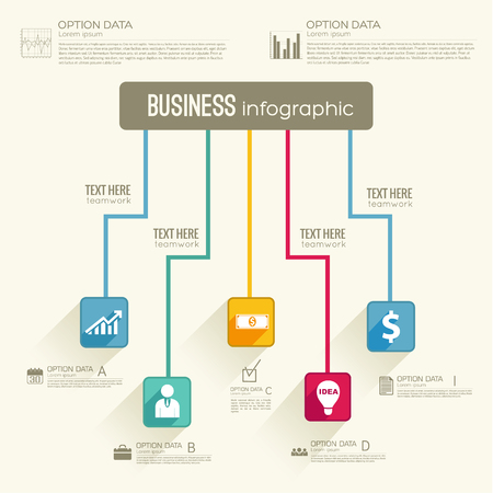Business Abstract Flowchart Conceptのイラスト素材