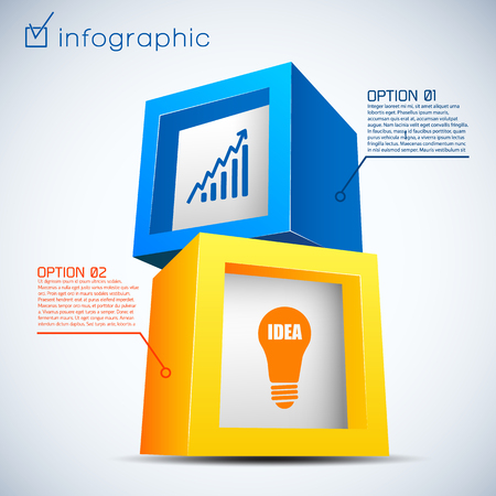 Abstract Business Infographicsのイラスト素材