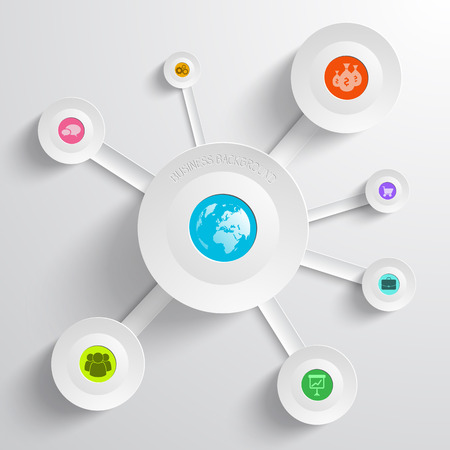 Business Infographic Design Templateのイラスト素材