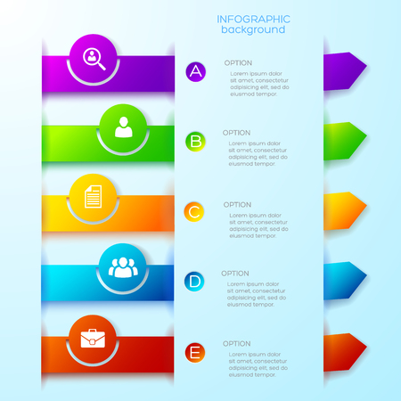 Light Business Infographic Templateのイラスト素材