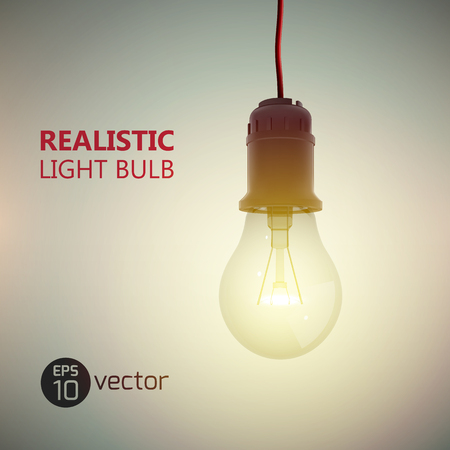 Hanging Filament Lamp Backgroundのイラスト素材