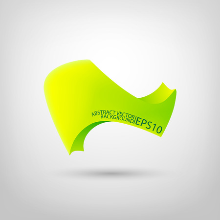 Abstract light background with green element for web design isolated vector illustrationのイラスト素材