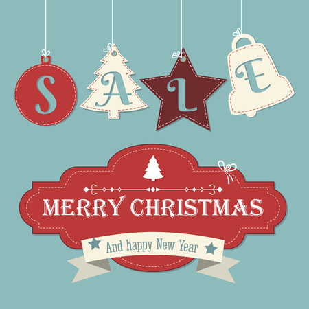 Christmas Sale Backgroundのイラスト素材