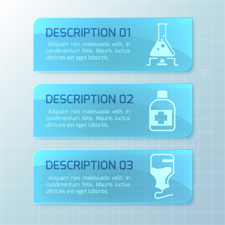 Medical Horizontal Bannersのイラスト素材
