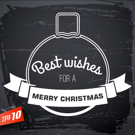 Merry Christmas Congratulate Posterのイラスト素材