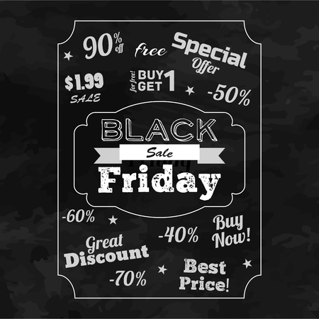 Black Friday Sale Monochrome Backgroundのイラスト素材