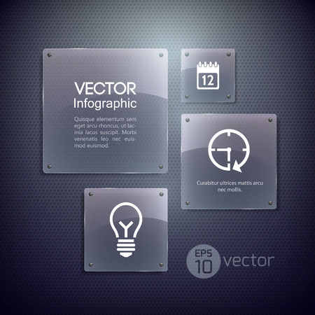 Infographic Web Templateのイラスト素材