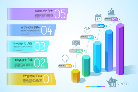 Business Chart Infographic Conceptのイラスト素材