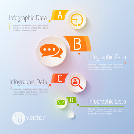 Infographic presentation banner.のイラスト素材