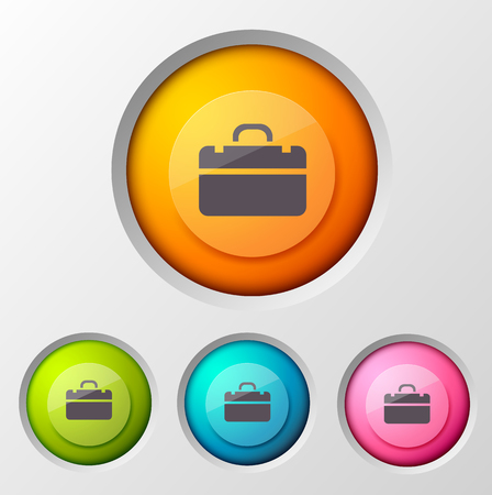 Brief Case Pictogram Backgroundの写真素材