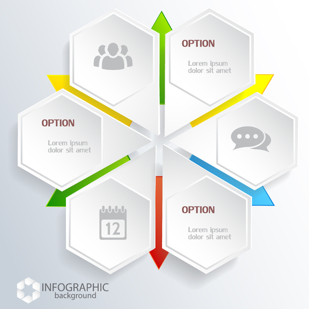 Web Infographic Conceptのイラスト素材