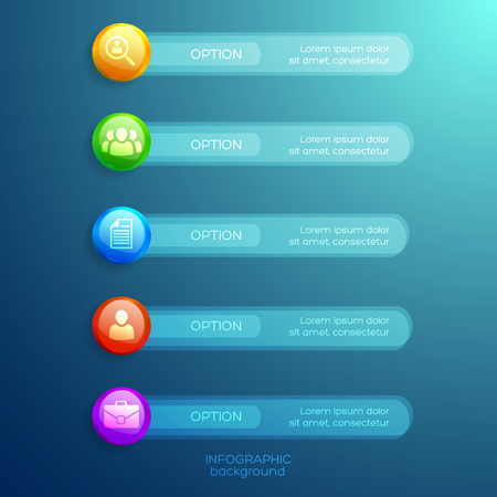 Abstract Business Infographic Templateのイラスト素材