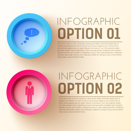 Business Web Infographics on plain background.のイラスト素材