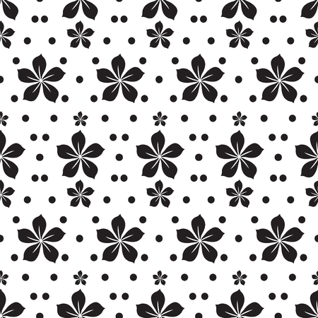 Abstract Floral Seamless Patternのイラスト素材