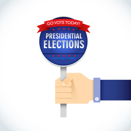 American Presidential Election Flat Conceptのイラスト素材