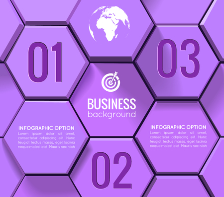 Business Geometric Infographicsのイラスト素材