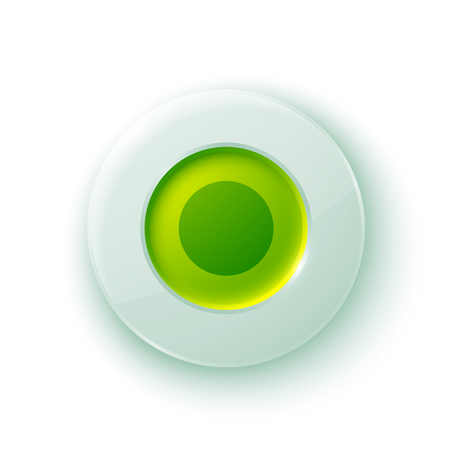 One Electronic Button Conceptのイラスト素材