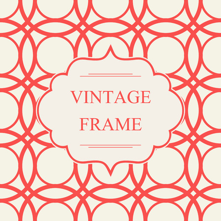 Abstract Vintage Frame Templateのイラスト素材