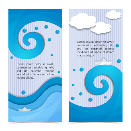 Light Natural Vertical Bannersの写真素材