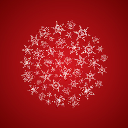 Light Beautiful Festive Winter Compositionのイラスト素材