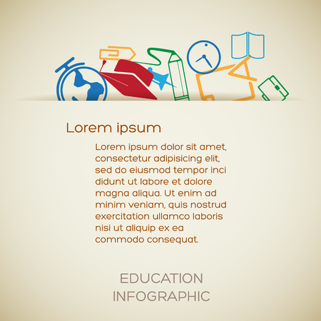 Education Design Concept illustration.のイラスト素材