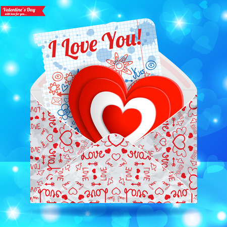 Valentine's day card design template vector illustrationのイラスト素材