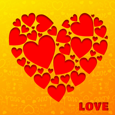 Romantic Love Backgroundのイラスト素材