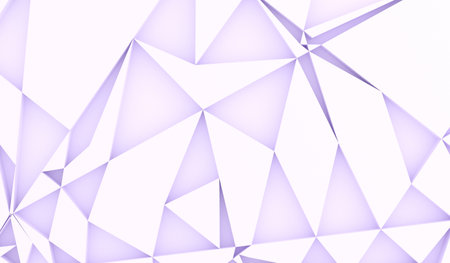 3D Rendering Of Abstract Low Poly Shapes Background