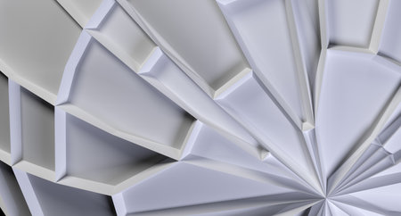 3D rendering Of Abstract Low Poly Background