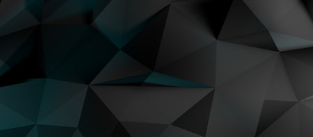 3D Rendering Of Abstract Low Poly Backgroundの写真素材