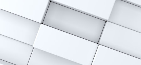3D Rendering Of Abstract Background With Rectanglesの写真素材