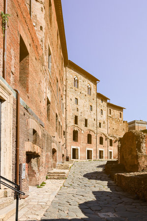 Trajan Market Street, next to Trajan Forumの写真素材