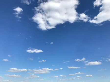 Beautiful lue sky and cloudsの写真素材