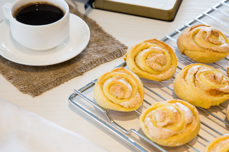 homemade cookies with sugar and meringue. Homemade Roses Cookies.