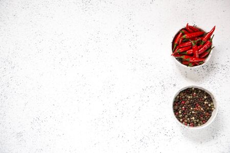 Red chilli peppers. background with red chili peppers on light background/の写真素材