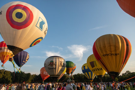 August 23, 2021. Kiev, Ukraine, Balloon Festivalのeditorial素材
