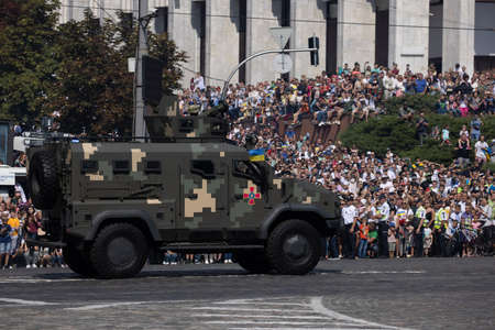 August 24, 2021. Kiev, Ukraine. Parade in honor of the 30th anniversary of the proclamation of independence of Ukraineのeditorial素材