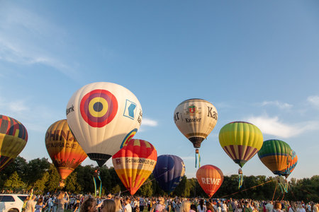August 23, 2021. Kiev, Ukraine, Balloon Festivalのeditorial素材
