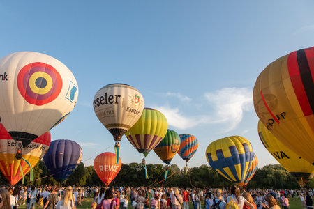 August 23, 2021. Kiev, Ukraine, Balloon Festivalのeditorial素材