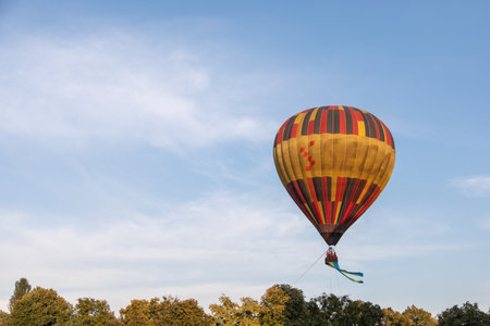 August 23, 2021. Kiev, Ukraine, Balloon Festivalのeditorial素材