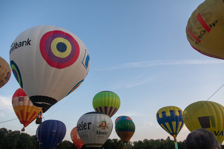 August 23, 2021. Kiev, Ukraine, Balloon Festivalのeditorial素材