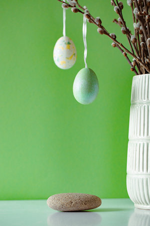 spring easter background. Easter decor concept.の写真素材