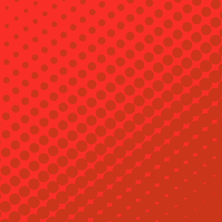 Halftone Dots on red Background. Halftone Effect. Vector Comic book background.のイラスト素材